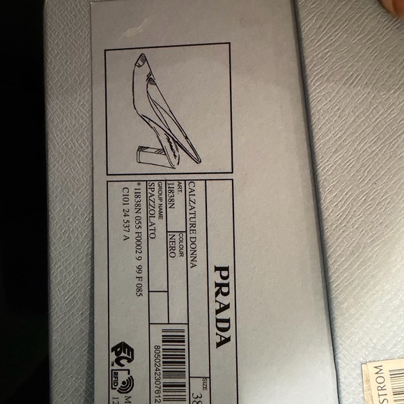 Prada Black Patent Leather Slingback Mules - Picture 4 of 4